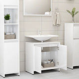 ZNTS Bathroom Cabinet High Gloss White 60x33x61 cm Engineered Wood 802648