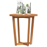 ZNTS Garden Side Table Round Ø55x60 cm Solid Wood Acacia 4108132
