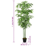 Artificial Bamboo Tree 864 Leaves 180 cm Green 358995
