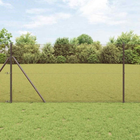 Welded Wire Fence Red 1.5 x 25 m Steel 42005326