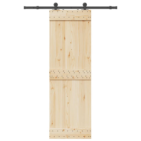 Sliding Door Hardware Kit 152.5 cm Steel Black 4009708