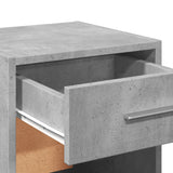 ZNTS Bedside Cabinets 2 pcs Concrete Grey 35x34x65 cm Engineered Wood 840583