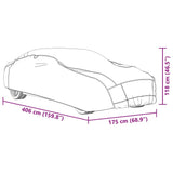 Car Cover for Sedan Hail Protection Full S Grey and Silver 4008943