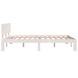Bed Frame without Mattress White 150x200cm King Size 810501