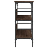 Console Table Brown Oak 100x32x75 cm Engineered Wood 839062