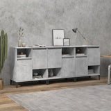 Sideboards 3 pcs Concrete Grey 60x35x70 cm Engineered Wood 3185747