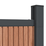 Fence Panel Brown 1391x186 cm WPC 3282805