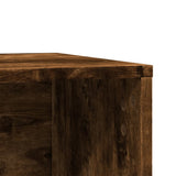 Cat Litter Box Enclosure Smoked Oak 80x50x45 cm Engineered Wood 857737