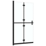 151183 Foldable Walk-in Shower Wall Transparent ESG Glass 100x190 cm
