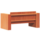Garden Sofa 2-Seater Wax Brown 134x60x62 cm Solid Wood Pine 844625