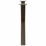 Dining Table Legs X-Shaped 3 pcs Natural Steel 90x cm Steel 4012999