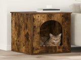 Cat House Smoked Oak 53 x 52 x 62 cm Engineered Wood 8000712