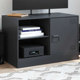 TV Cabinet Black 67x39x44 cm Steel 841691