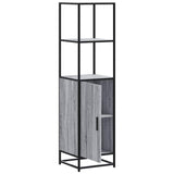 Highboard Grey Sonoma 35.5x35x139 cm Engineered Wood and Metal 849047