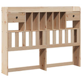 Bookcase Bed without Mattress 140x190 cm Solid Wood Pine 3308972