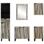 Bathroom Furniture Set 5 pcs Walnut brown 38 x 33 x 160 cm 3310051