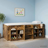 Kids'High Bed Frame 2 pcs Smoked Oak 193 x 96.1 x 68.5 cm 3422591