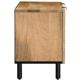 TV Cabinet Brown 105x33x46 cm Solid Wood Mango 4017734