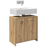 Bathroom Sink Cabinet Artisan Oak 60x33x60 cm Engineered Wood 856040