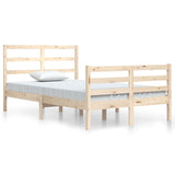 Bed Frame without Mattress Solid Wood Pine 120x200 cm 3105001