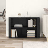 Sideboard Black Oak 80 x 30 x 53 cm Engineered Wood 881101