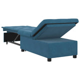 Sofa Bed Blue 194 x 67 x 82 cm Velvet 42008593