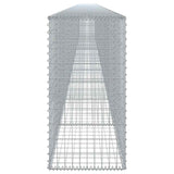 Gabion Basket with Cover 1100x50x100 cm Galvanised Iron 3295152