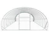 Chicken Coop Silver 1200 x 300 x 200 cm Galvanised Steel 3434700
