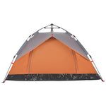 Camping Tent Dome 2-Person Grey and Orange Quick Release 4004191