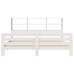 Bed Frame without Mattress White 180x200 cm Super King Solid Wood Pine 3309933