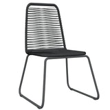 Garden Dining Set Black 3099096