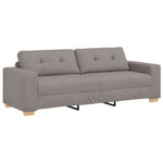 ZNTS 3 Piece Sofa Set with Cushions in Taupe Fabric 3324634