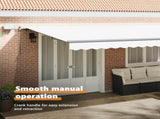 Retractable Awning White 600 x 350 cm Fabric and Aluminium 3331762