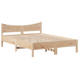 Bed Frame with Drawers 140x200 cm Solid Wood Pine 3301905