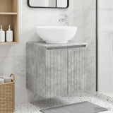 Wall-Mounted Sink Vanity Concrete Grey 49.5 x 44.5 x 65 cm 890445