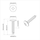 Wood Screws 8451 pcs Silver Steel 864531
