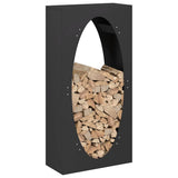 Firewood Rack Black 50x23x100 cm Cold-rolled steel 864181
