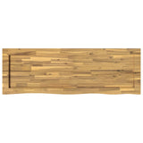 Live Edge Table Top 130 x 60 x 3.5 cm Rectangular White 938550