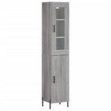Highboard Grey Sonoma 34,5x34x180 cm Engineered Wood 3199183