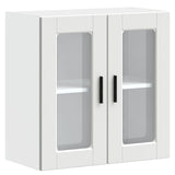 Kitchen Wall Cabinet with Glass Door Porto White 854147