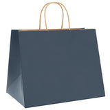 Paper Bags 250 pcs with Handles Blue 32x22x24 cm 4101707