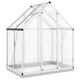 Greenhouse with Base Frame Silver 169x114x202 cm Aluminium 4005825