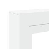 Fireplace Surround White 100x30x87.5 cm Engineered Wood 854562
