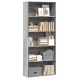 Book Cabinet Grey Sonoma 80x30x189 cm Engineered Wood 3314674
