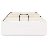 Ottoman Bed Frame White 75 x 190 cm Solid Pine Wood 3418724