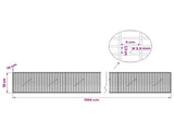 Gabion with 3.5 mm Wire and 5x2.5 cm Mesh 1100x10x50 cm 3461560