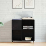 Record Cabinet Black Oak 85 x 38 x 89 cm Engineered Wood 862910