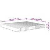 Foam Mattress Medium Soft 180x200 cm 373053