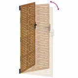 Garden Gate 100x200 cm Corten Steel Square Design 153255