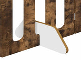 Folding Pet Fence 2 pcs Smoked Oak 100.5 x 38 x 70 cm 8005963